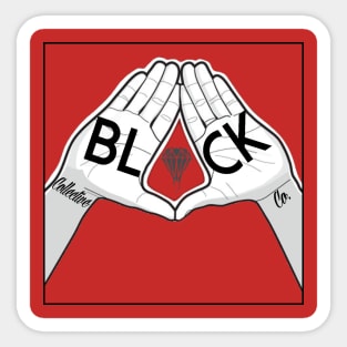 Black Diamond sign Sticker
